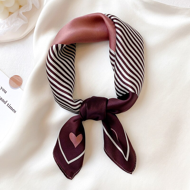 Brand Silk Square Scarf For Women Small Shawl Kerchief Neck Scarves Female Headband Scarfs For Ladies