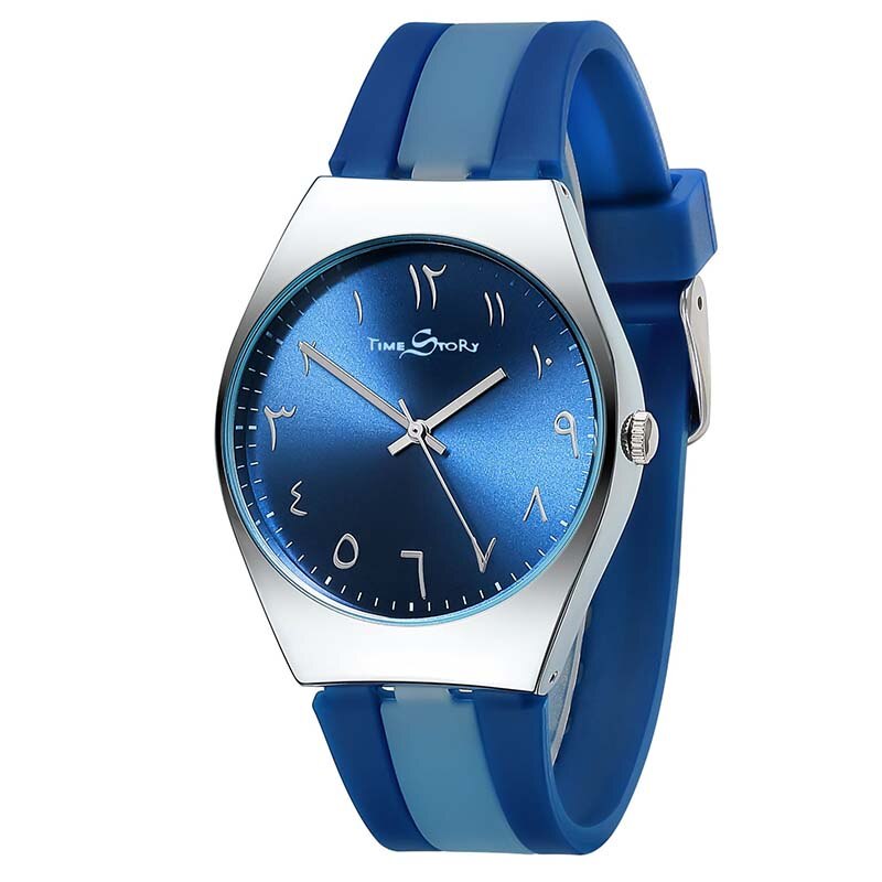 Montres à Quartz Anti-horaire pour hommes et femmes, Anti-calcaire, bracelet en Silicone, montre de Couple Simple