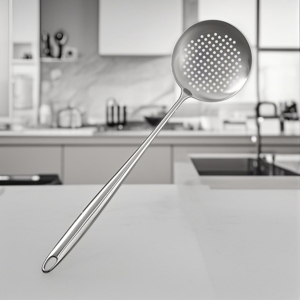 Espátula wok de aço inoxidável para alimentos, utensílios de cozinha de metal com fenda, colher, concha, conjunto de utensílios, acessórios de cozinha, ferramentas de cozinha: Cáqui escuro