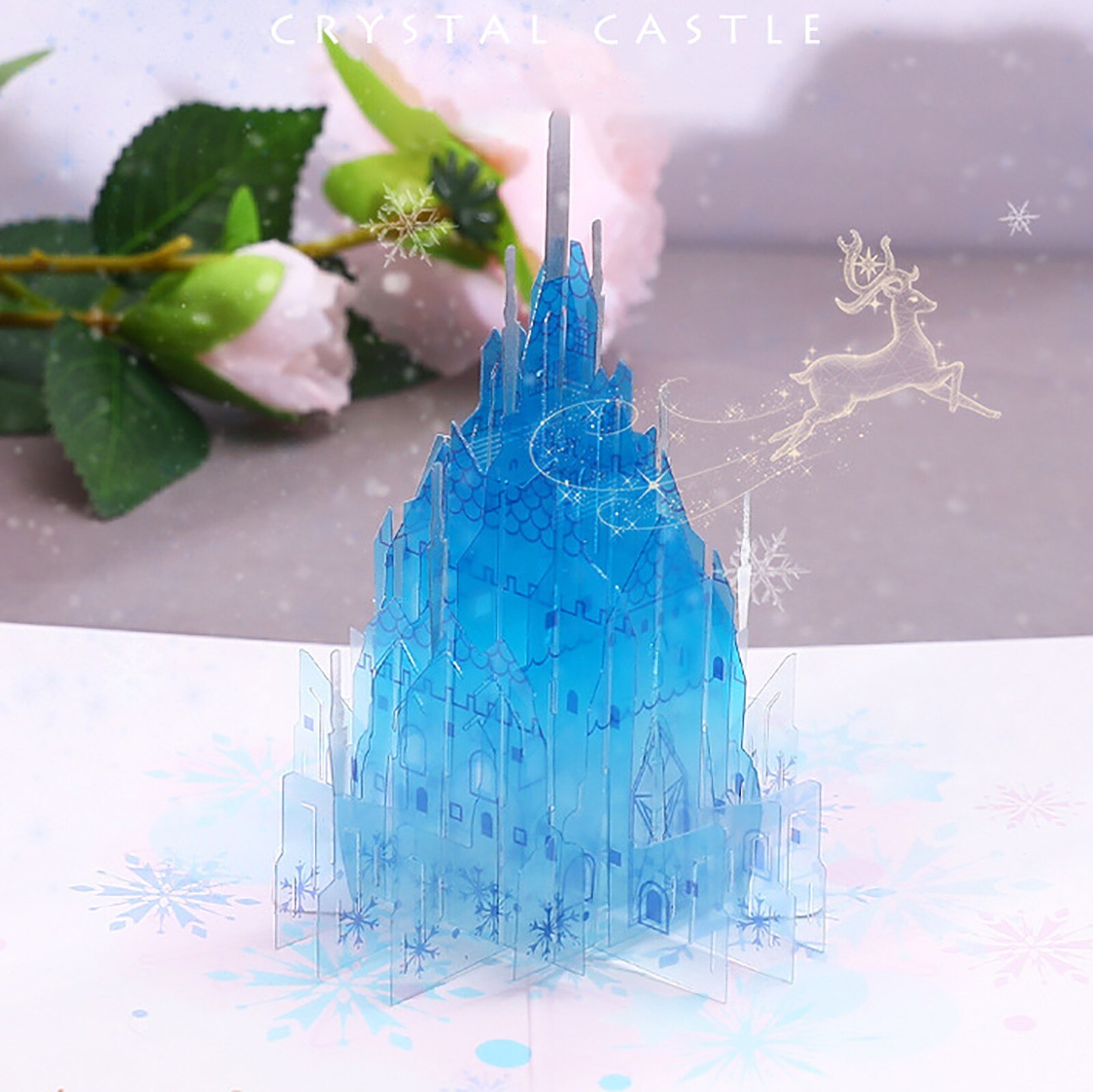 Christmas Greeting card three-dimensional 3D Handmade Card Thank You Card Merry Christmas Cards Christmas Tree Winter