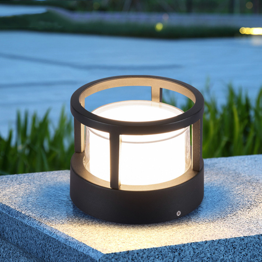 Thrisdar 15W Outdoor Buiten Hek Ingang Deur Pijler Lamp Binnenplaats Landschap Pathway Gazon Post Licht Stigma Lampen