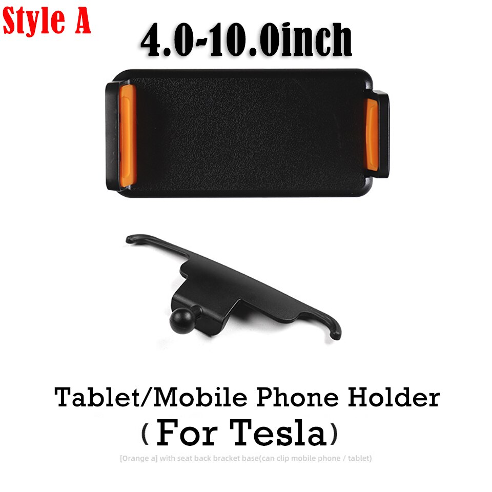 Voor Tesla Model 3/Y Achterbank Telefoon Houder 360 Graden Draaien Stand Auto Hoofdsteun Beugel Ondersteuning Voor Tablet pc Ipad Mini Pro: 4-10.0inch
