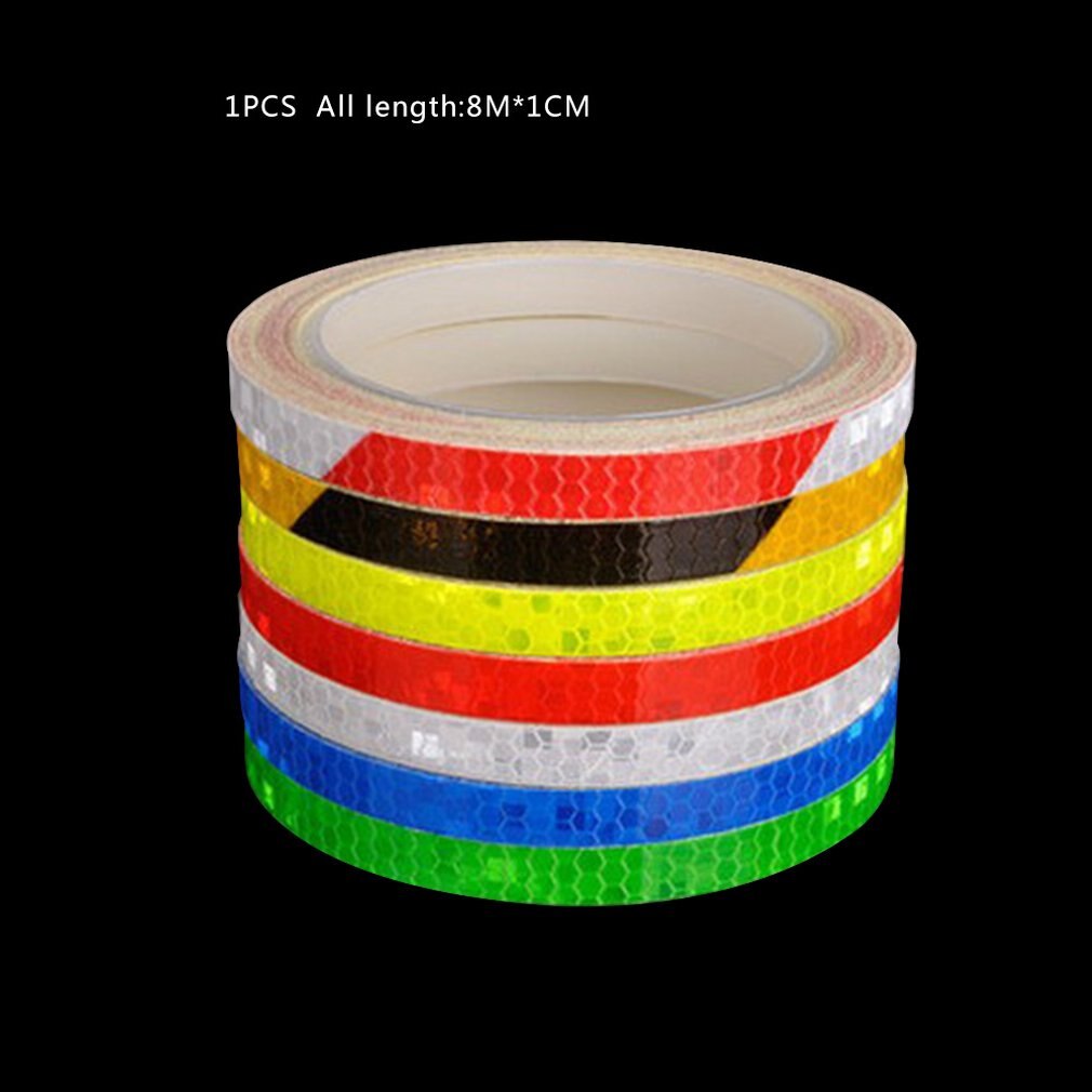 Reflektierende Band Fluorescent MTB Bike Fahrrad Radfahren MTB Reflektierende Aufkleber Klebeband Fahrrad Aufkleber Fahrrad Zubehör