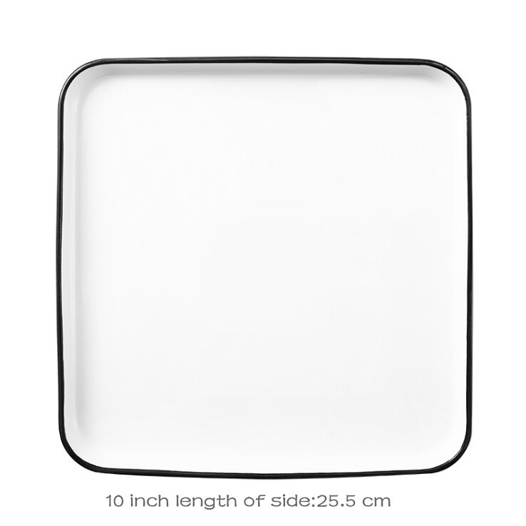 Top grade ceramic family steak plate: 10 inch