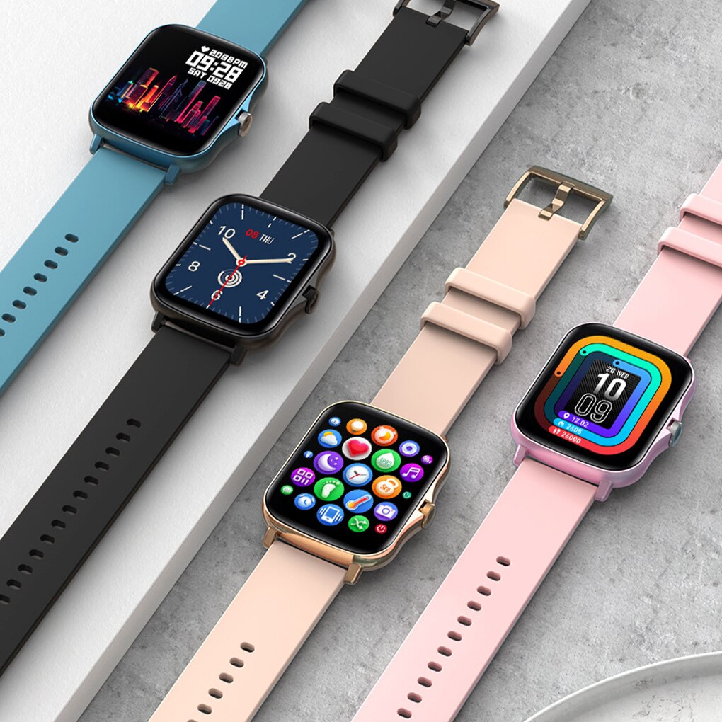 Y20 Smart Watch Men Rotate Button IP67 Smartwatch 1.7 Inch HD Screen Sports Women Smartwatch 24H Heart Rate VS P8 Plus