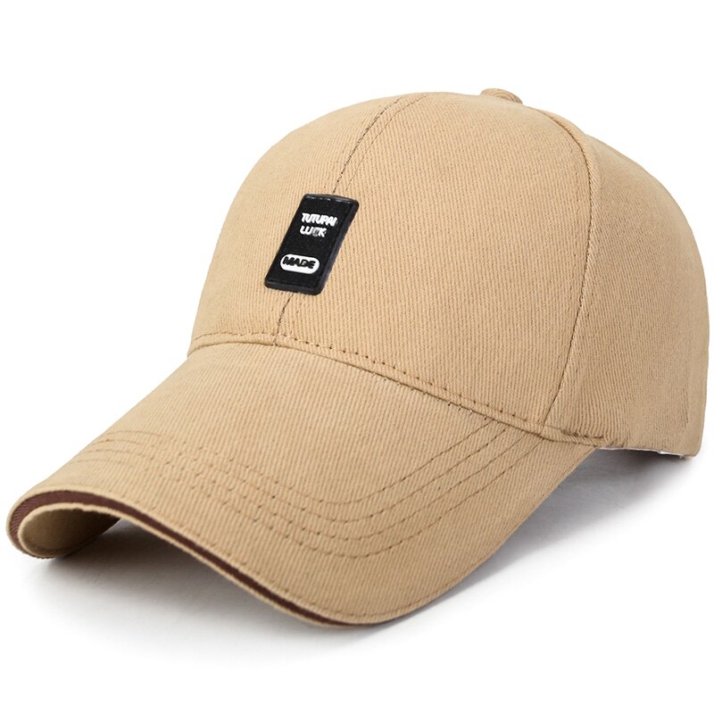 Solskærm cap til mænds kasketter toppede sportsbeklædning sommer solskygge cap til mænd hatte: Khaki