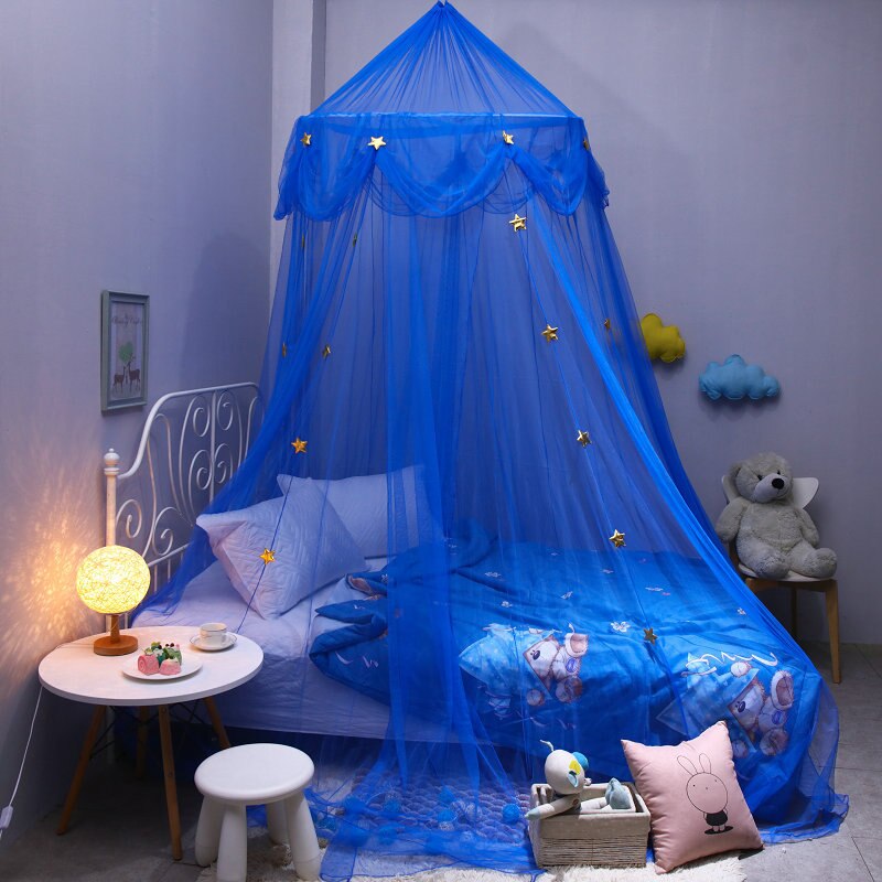 Cúpula das crianças mosquiteiro rosa cama berço do bebê net estilo europeu pendurado cortina cortina decorativa