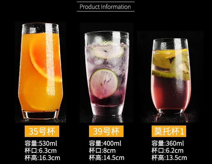Mojito cocktail glas smoothie juice glas bar sæt drikker rundt koldt mojito glas