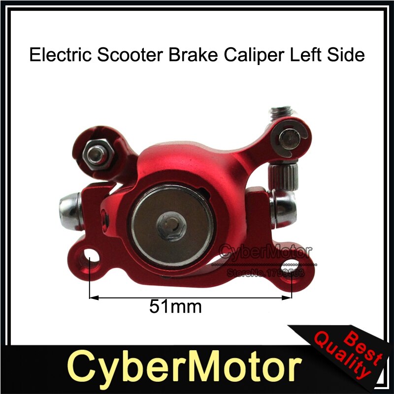 Red Left & Right Side Brake Calipers For Electric Scooter E-Scooter