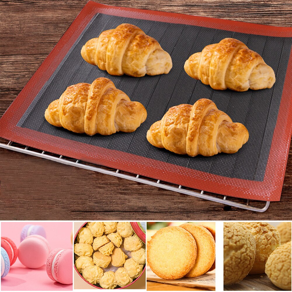 30 × 40Cm Geperforeerde Siliconen Bakken Mat Non-stick Bakken Oven Sheet Liner Voor Cookie/Brood/bitterkoekje/Koekjes