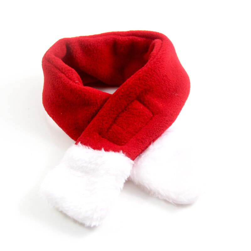 Gorro de perro de Gato, bufanda roja, disfraz de Navidad, disfraz de animales pequeños, conjunto de ropa para mascotas, navidad: 2 / S