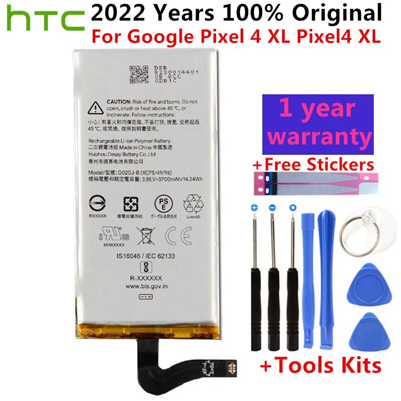 100% Originele 3700Mah G020J-B Batterij Voor Htc Google Pixel 4 Xl Pixel4 Xl Vervanging Telefoon bateria