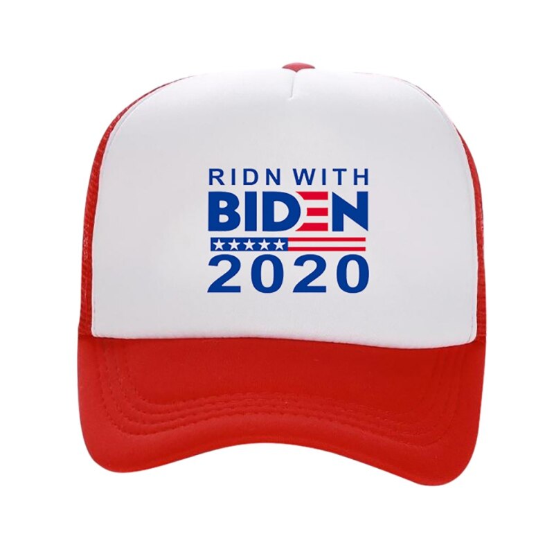 Biden American Flag Baseball Cap Adjustable Sun Mesh Running Hat American Election Breathable Baseball Hat: ARW