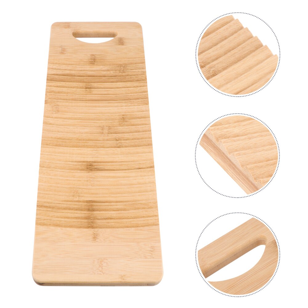 Wooden Washboard Old-fashioned Laundry Washboard Antislip Shirts Cleaning Washboard