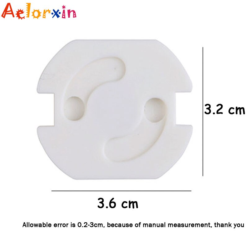 10Pcs/Lot Rotate Cover 2 Holes EU Standard Child Socket Cover Baby Safety Children Electric Protection Plastic Socket Baby Locks