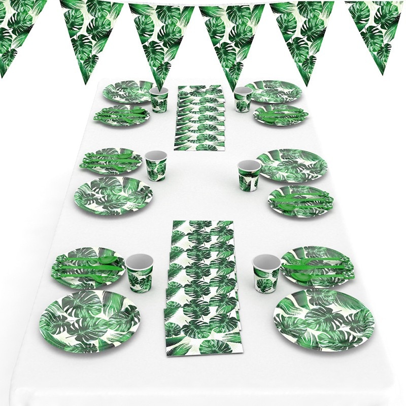 Artificial Palm Leaves Hawaiian Luau Party Jungle Beach Theme Party Decoration Hawaii Home Decor Summer Tropical Party