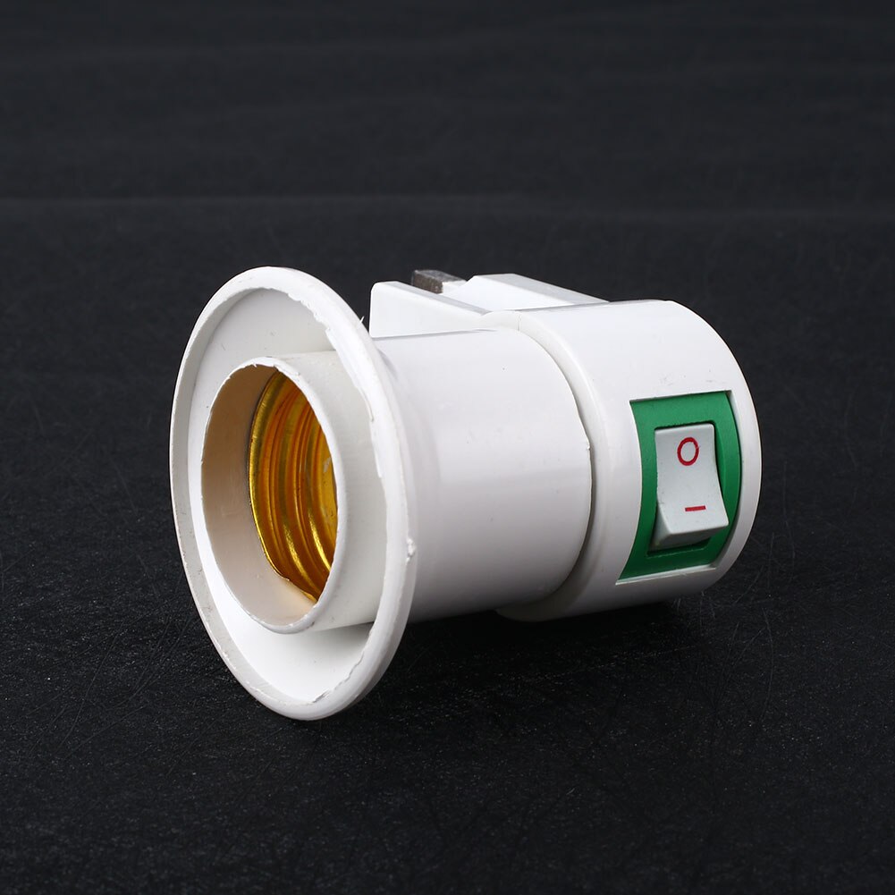 Bulb Adapter with on OFF Switch E27 UK Plug Lamp Holder LED Light Control Switch Socket Accessory Replacement Lamp Light Base