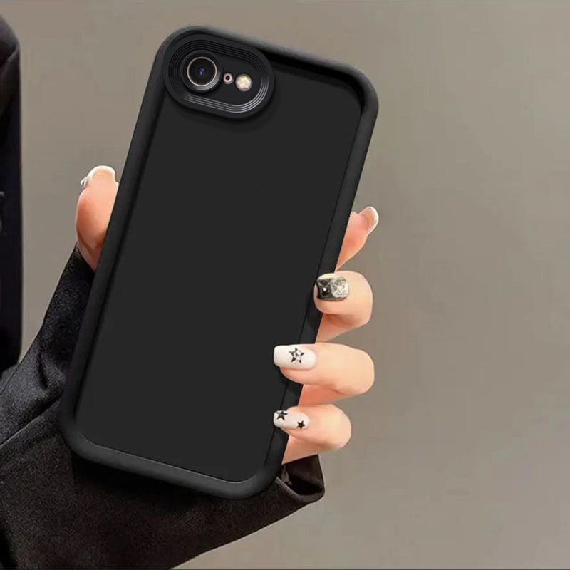 For iPhone 16e Case Cover Apple iPhone 16e Capas Protection Camera Anti Protection Matte Soft Cover for iphone16e: black