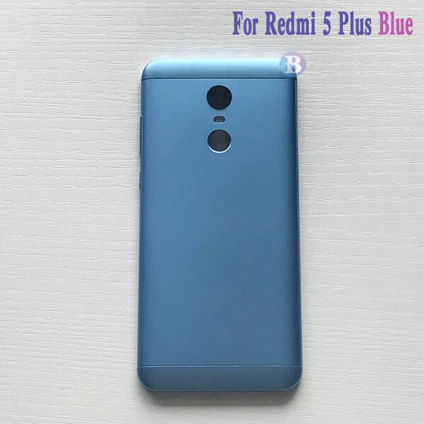 Back Cover Voor Xiaomi Redmi 5 / Redmi 5 Plus Behuizing Batterij Cover Deur Achter Cover Chassis Frame: Redmi 5Plus Blue