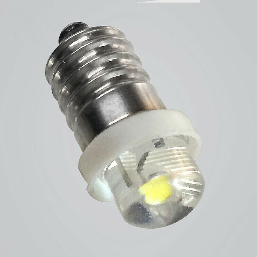 1 bombilla de linterna 3V 4,5 V 6V 0,5 W 6000K LED blanco E10 bombilla de repuesto para linterna linterna antorcha ciclismo Camping piezas