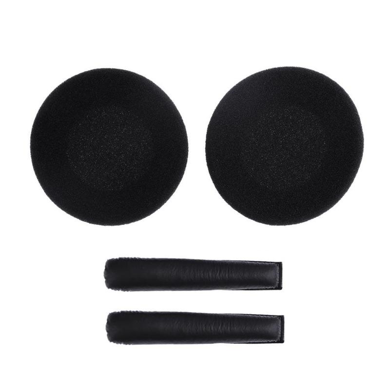 1 Paar Vervanging Oorkussen Met Hoofdband Kussens Zwart/Wit Voor Sennheiser PX100 PX200 PX80 Hoofdtelefoon Headsets: Default Title