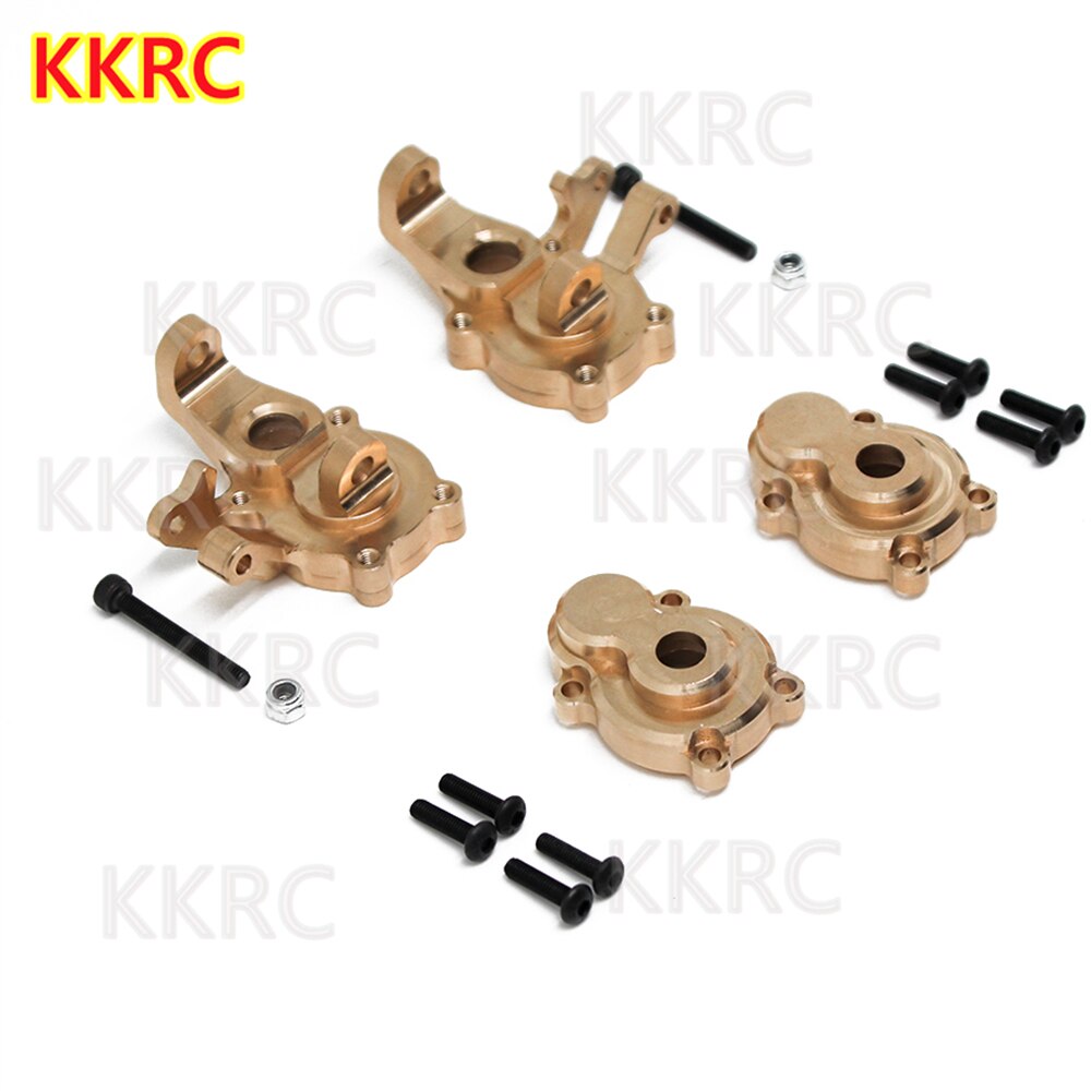 Yikong YK4082 YK4102 YK4103 Messing Front Steering Groep Achteras Mount Bumper C Base Contragewicht Schokdemper Chassis Armor: Front Steering Group