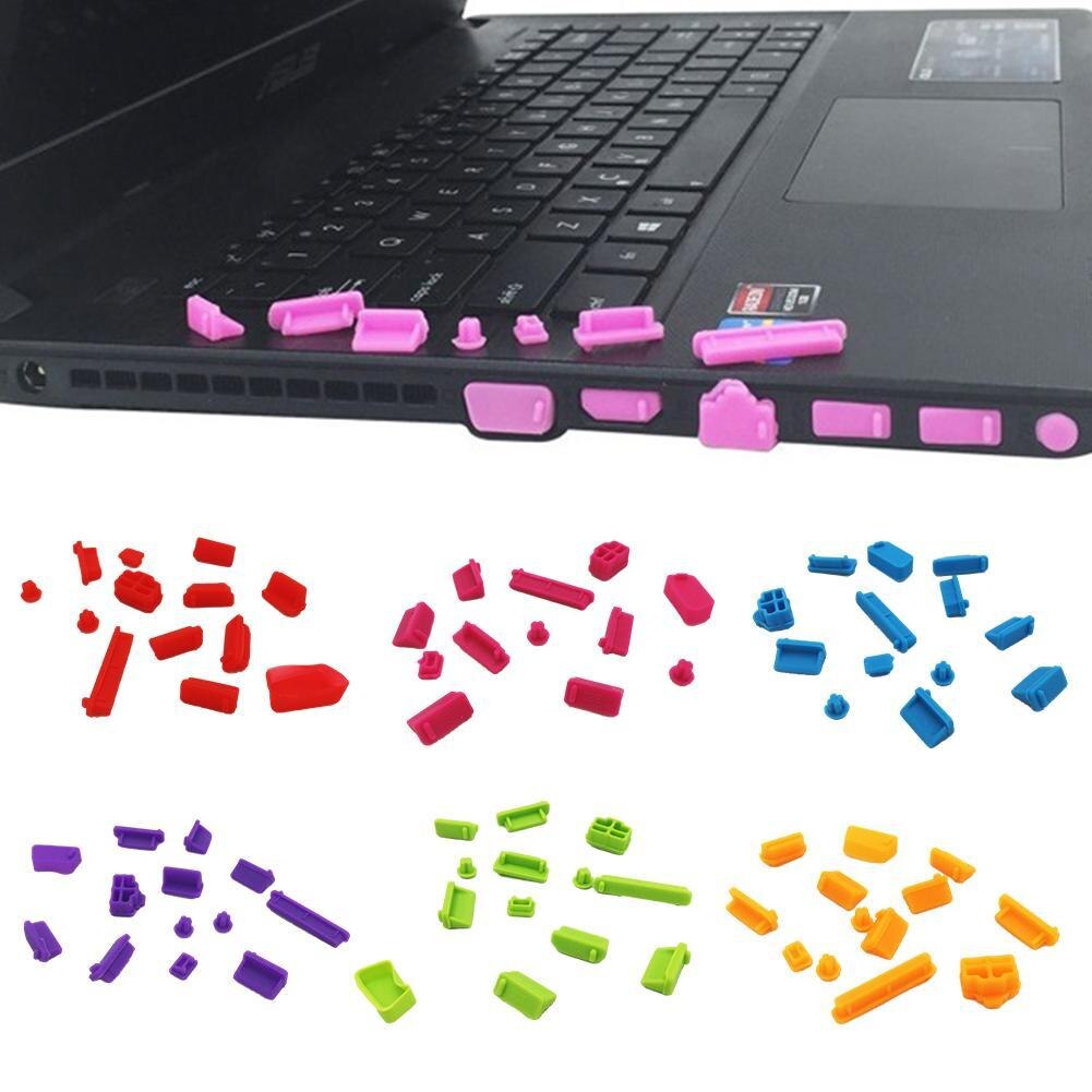 1 Bag Universal Elastic Silicone Anti-dust Laptop Port Protector Dustproof Notebook Computer Port Plug Anti-dust Stopper Cover