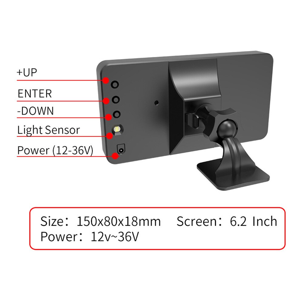 Black Car Speed Meter Measuring C1090 Auto Speedometers Display GPS HUD