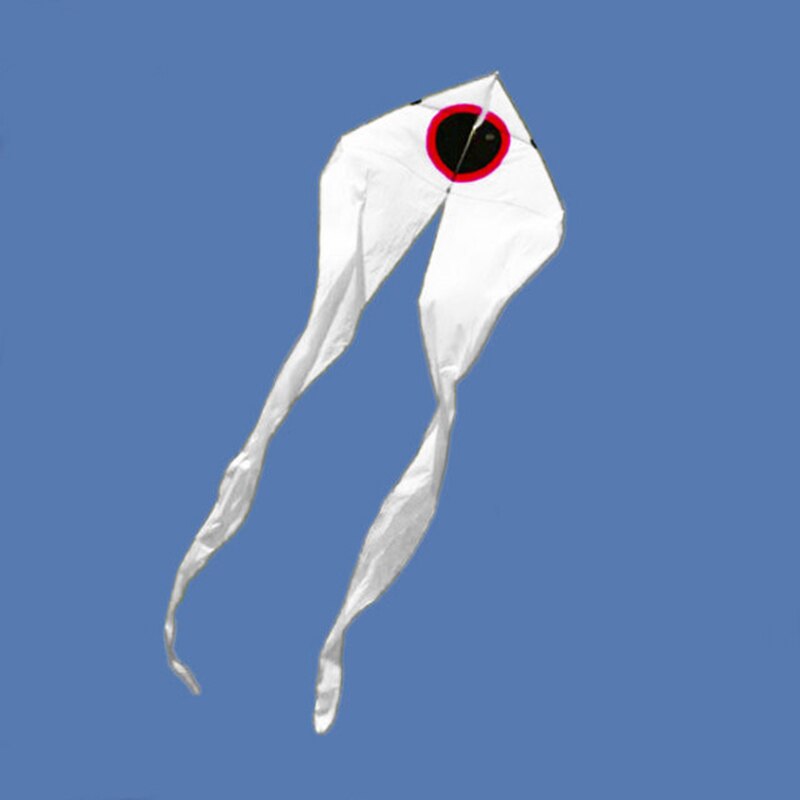 7m Power Triangle Kites/Kite With Handle and Line Good Flying: white