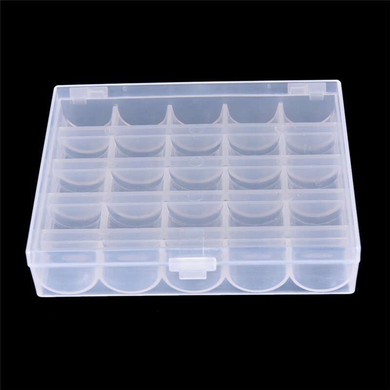 1 x Spule Kasten transparent Leere Spulen Spulen Kasten Spule fallen Deckt NäHenne Werkzeuge NäHenne Maschine