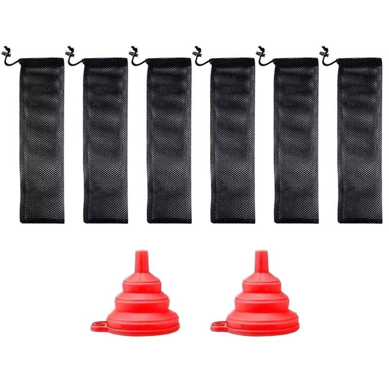 Alimentador de calcetines para aves, alimentadores de semillas de cardo, bolsas grandes de malla para pinzones, alimentación exterior de aves salvajes con embudo de comida plegable: 2