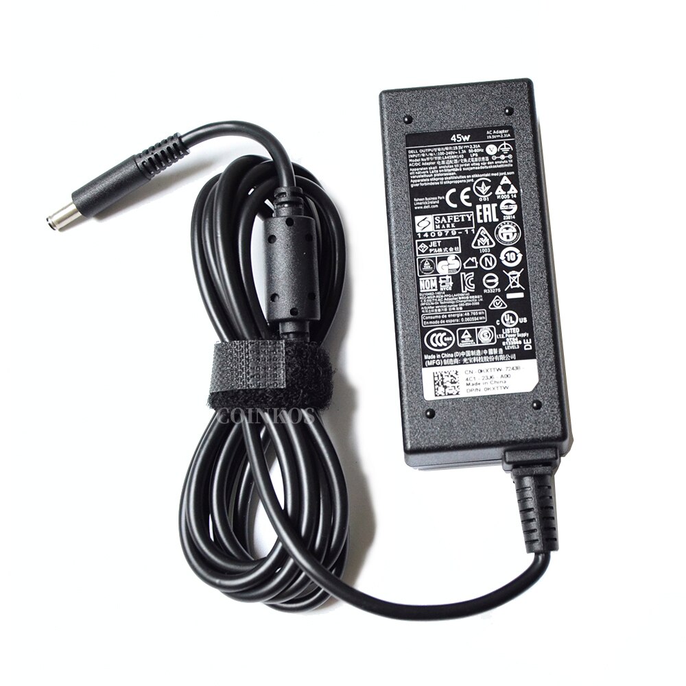 Laptop Power Adapter 45W 19.5V 2.31A Ac Charger DA45NM140 ADP-45KE Voor Dell 13-9343 14-3451 p60G002 0285K 0JT90M Laders Kabel