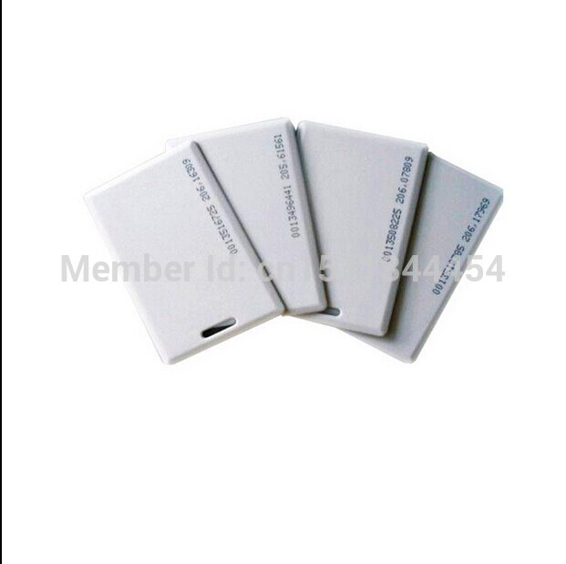 100pcs/lot 125Khz TK4100 Blank ID Card RFID Access Control Cards Proximity Card