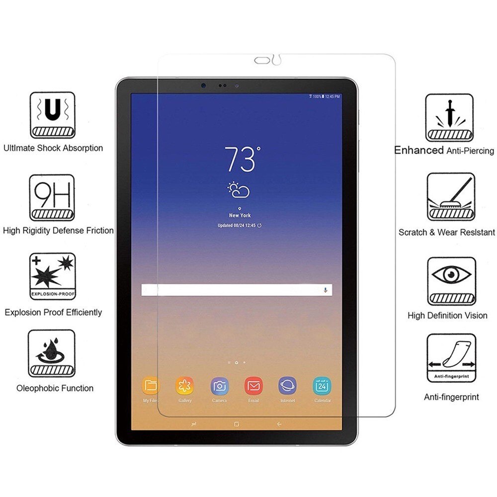 Vidrio Templado 9H para Samsung Galaxy Tab S4, Protector de pantalla de 10,5 pulgadas T830 T835, película protectora HD antihuellas, sin burbujas
