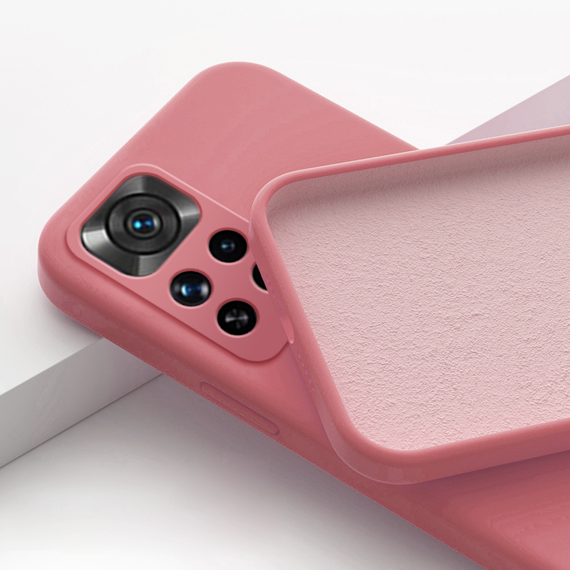Redmi Note 11 Pro Global coque Original Liquid Silicone Phone couverture For Xiaomi Redmi Note 11 Pro Note11 Pro Plus 5G Soft Cover: tpu / Rouge foncé