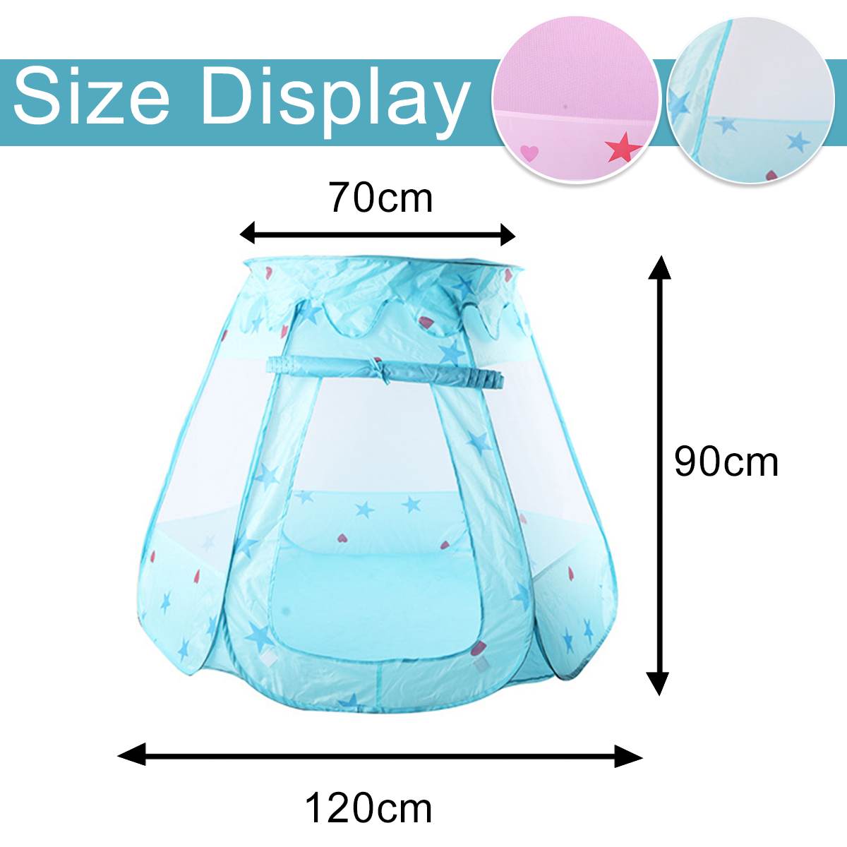 Kids Tent Pink Blue Kids Play House Children Tente Enfant Portable Baby Plays House Children Tent Kids Flowers Little House