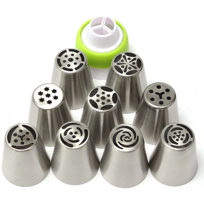 46Pcs Nozzles Set 45Pcs Rvs Icing Piping Nozzle + 1 Adapter Converter Pastry Decorating Tips Cake Cupcake decorateur