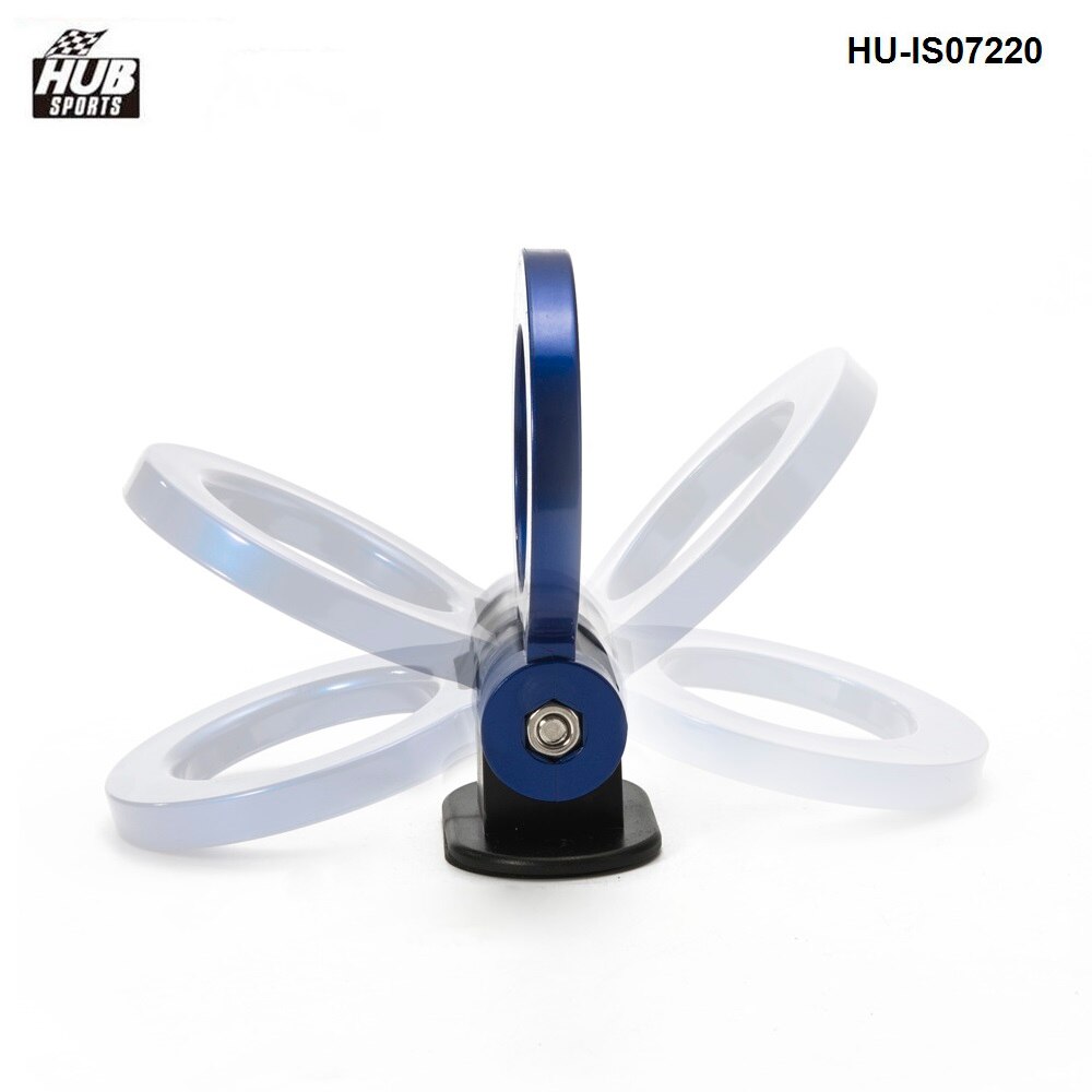 Pegatina de parachoques Universal ABS para coche, Kit de gancho de remolque de simulación de coche, accesorios para coche, HU-IS07220