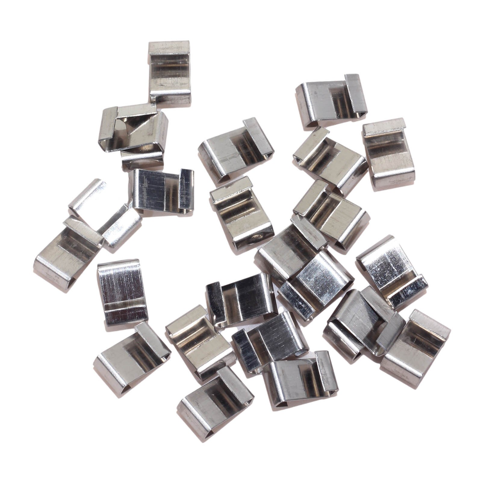 30PCS Glazing Wire Clips Stainless Steel Z Type Fixing Clips Greenhouse Glass Clamp Anti-rust Fixing Nail Prevent Severe Weather