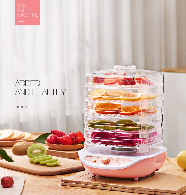 Gedroogd Fruit Groenten Kruid Vlees Machine Huishoudelijke MINI Voedsel Dehydrator Huisdier Vlees Uitgedroogd 5 trays Snacks Lucht Droger EU ONS