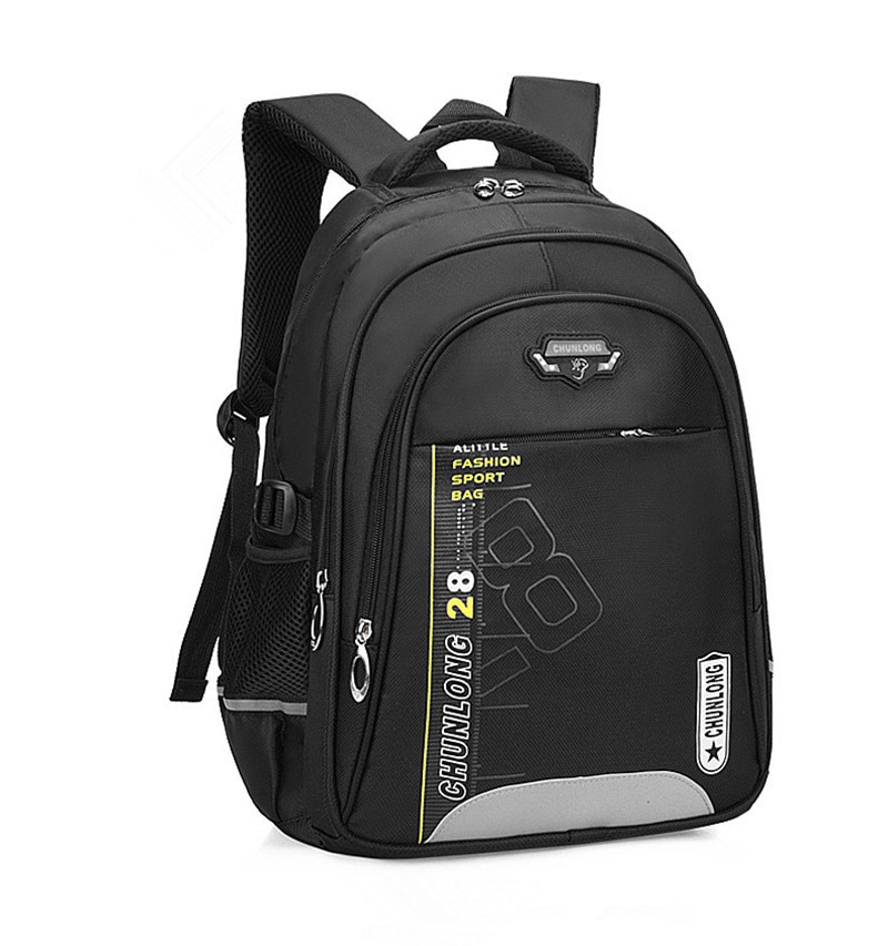 Mais novo crianças sacos de escola para meninas meninos escola mochila preto mochilas escola primária crianças grande mochila escolar