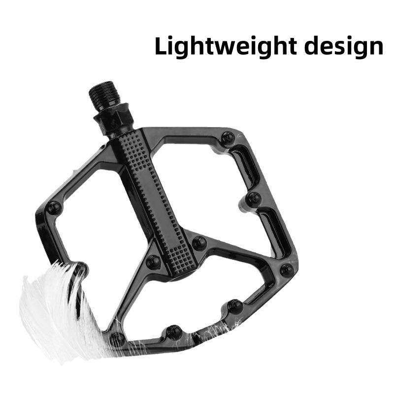 Pedais de bicicleta leves e antiderrapantes com rolamento duplo du, pedal clássico de plataforma de ciclismo para acessórios de mountain bike de estrada