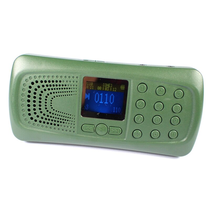 Caça pássaro chamador mp3 player digital pássaro som chamador jogo caça chamariz CP-387 ue-plug sem controle remoto