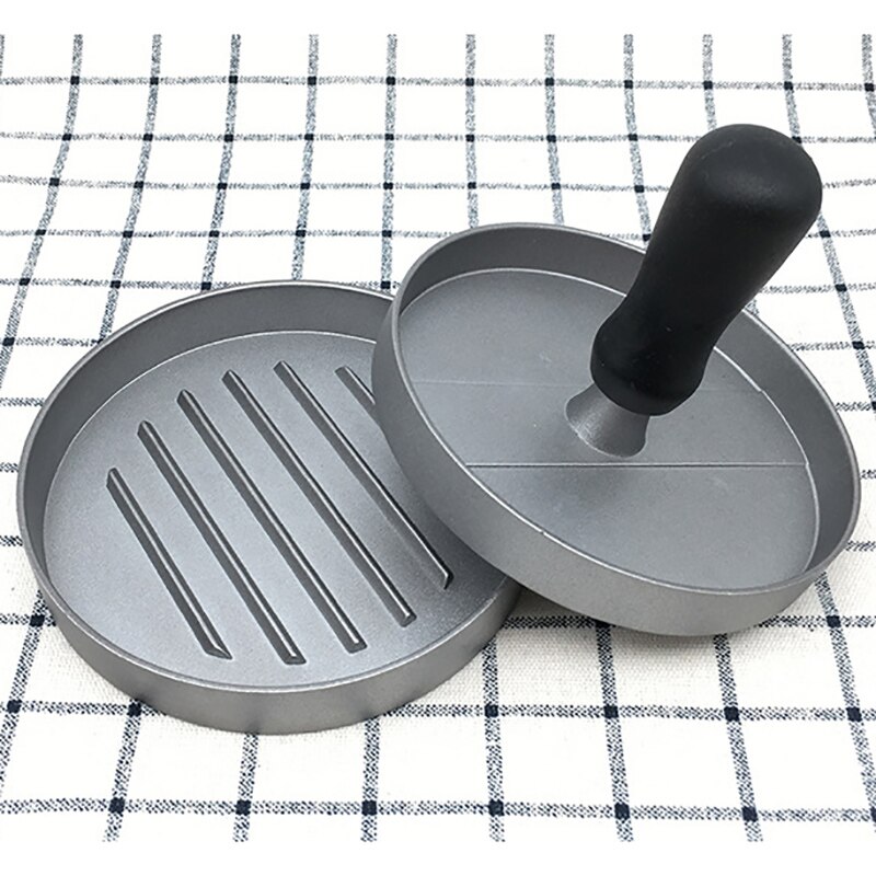 Hamburgare kött nötkött grill pressning pannkaka maskin hamburgare mögel manuell non-stick beläggning plasthandtag köttpress