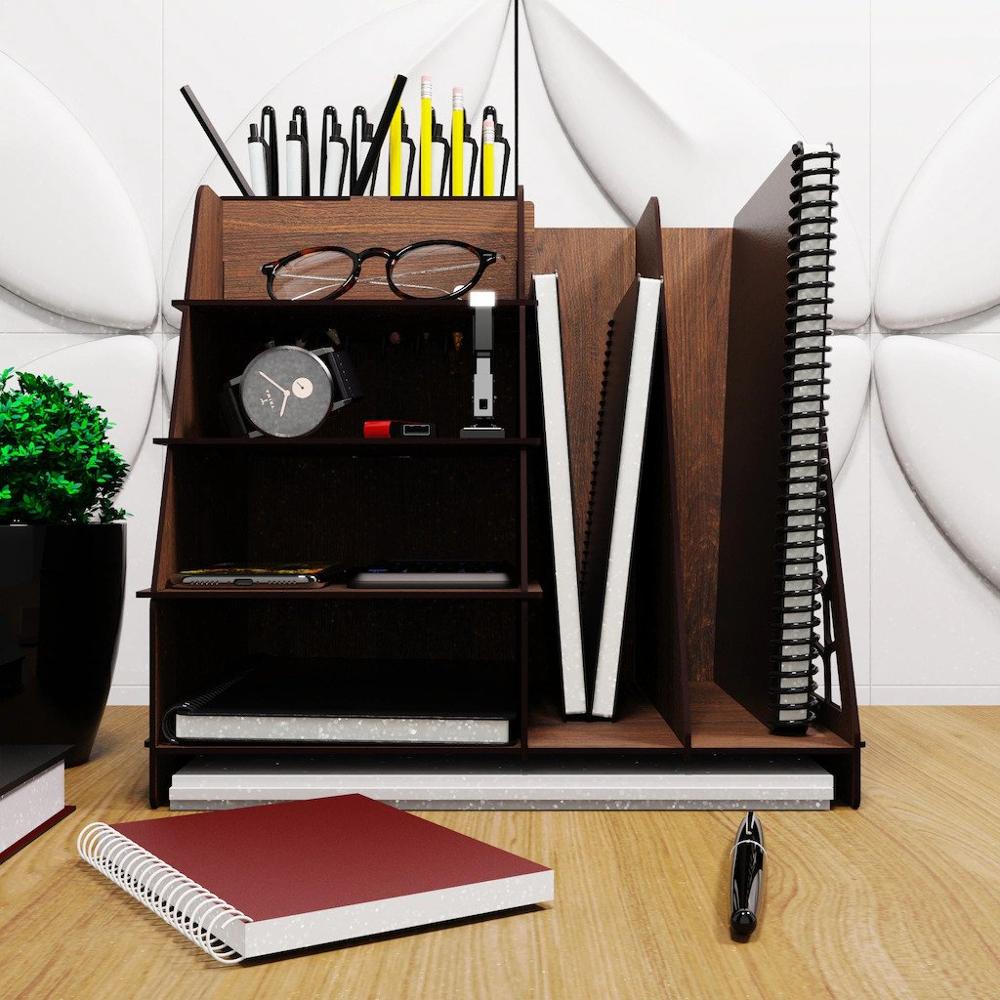 Desktop Organizer Editor A4 Document Rack Home Office School Paper Book Decoration