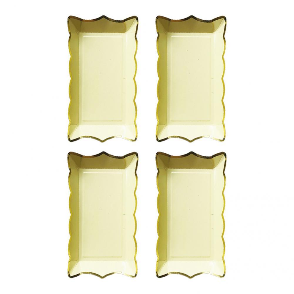Convenient Usage Thin Rectangular Disposable Fruit Plate for Gathering
