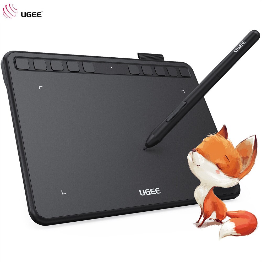 UGEE S640 Graphic Tablet 6 inch Digital Tablets Battery-free Stylus Support Android Windows Mac for Drawing Online Teaching