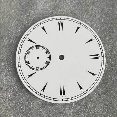 38.8mm White Watch Dial with or without Watch Hands No Luminous Watch Accessories Suitable for ETA 6497 / ST3600 Movements: A
