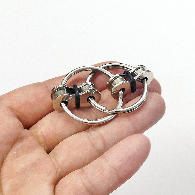 Decompressie Keten Vent Speelgoed Anti Stress Volwassen Fidget Speelgoed Fiets Sleutelhanger Stress Voor Volwassen Kinderen