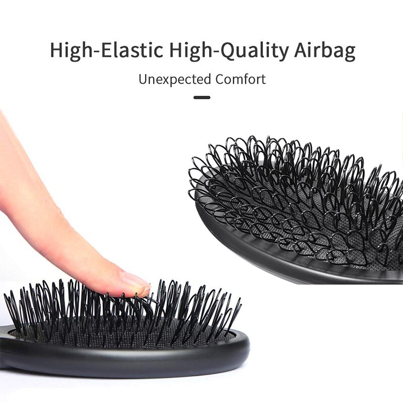 Cepillo de bucle de una pieza para extensiones de cabello, masaje de cabeza, peine de peluca antiestático para pelucas, pelo rizado, pelo liso, pelo largo y corto